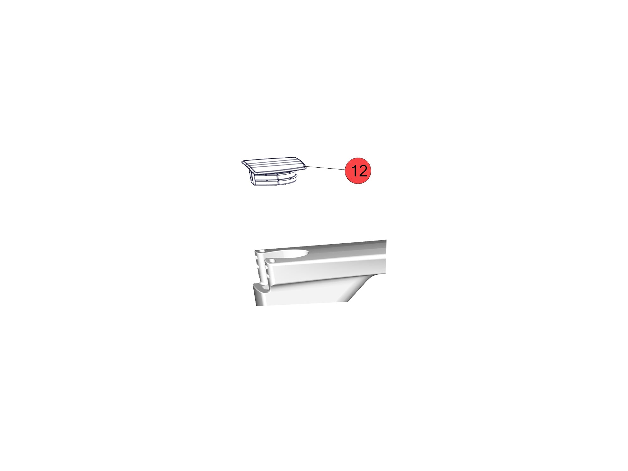 BMC Spare Parts | Seatpost Cover Front 
